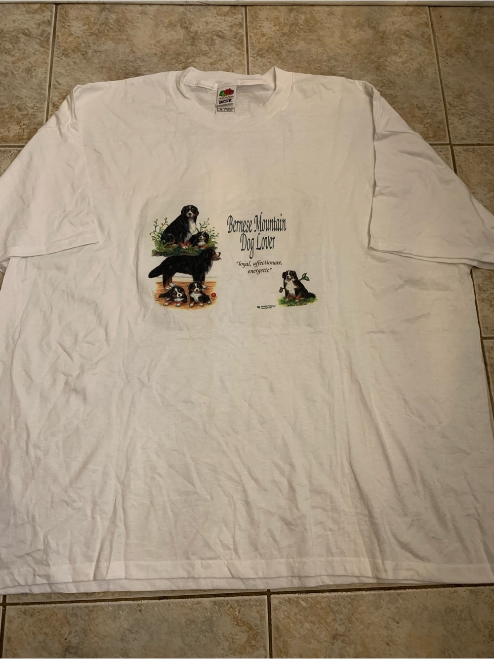 Vintage  bernese mountain dog Lover T-Shirt Size 3XL 90s
